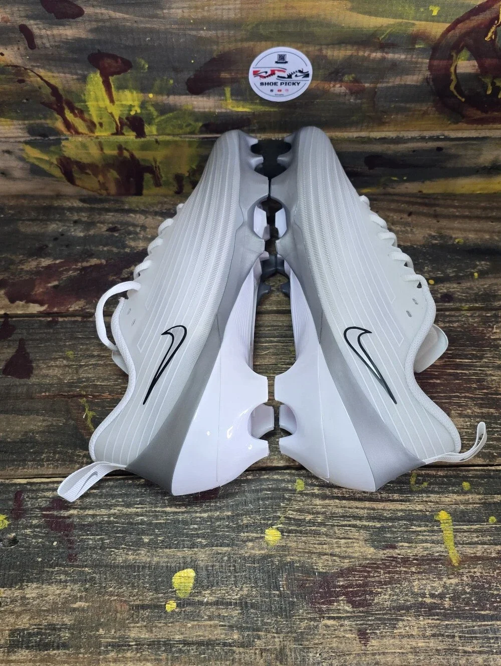 Nike Vapor Speed 3 Mens Size 11 Football Cleats White Grey FB3303-100 New